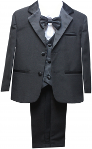 BOYS CHRISTENING TUXEDOS (BLACK)